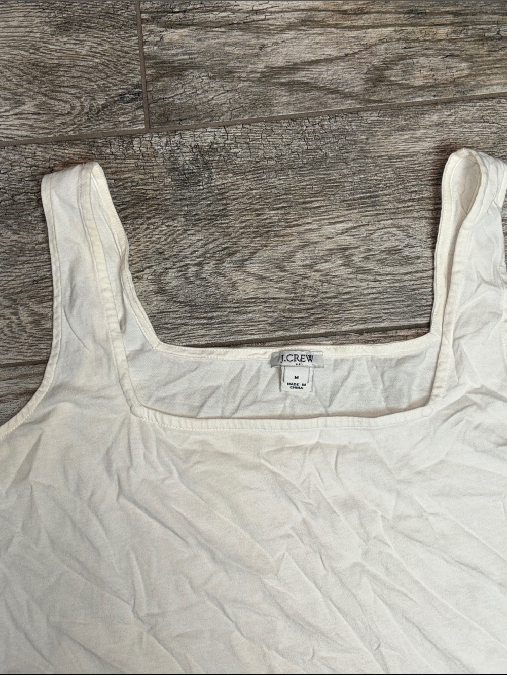 J. Crew White Ruffle Hem Tank Top - Picture 2 of 6